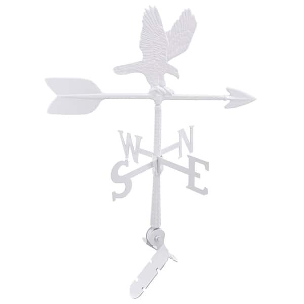 24 in. Aluminum Eagle Weathervane - White