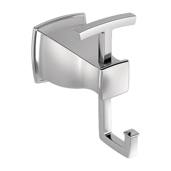 MOEN Hensley Double Robe Hook with Press and Mark in Chrome MY3503CH - The  Home Depot