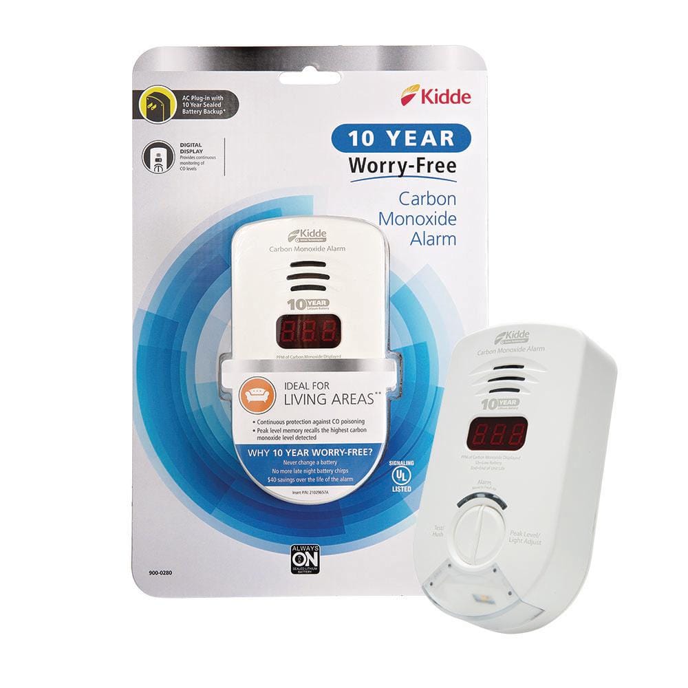 Kidde Carbon Monoxide Detector Plug In with Battery Backup CO Detector KN 