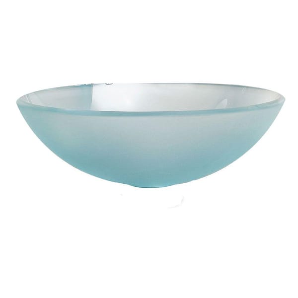 DECOLAV Miami Vessel Sink in Frosted White