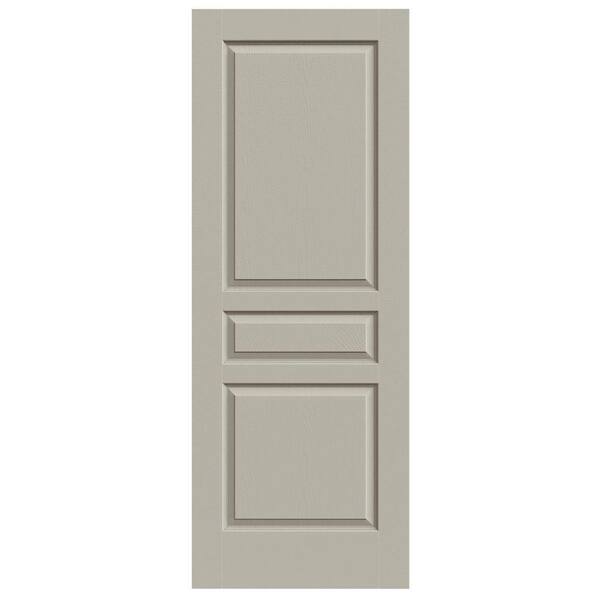 JELD-WEN 24 in. x 80 in. Avalon Desert Sand Painted Textured Hollow Core Molded Composite MDF Interior Door Slab