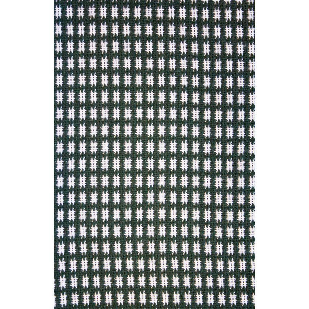 Hunter Green Checkered Cotton Fringed Rectangular Tablecloth 60" x 84"