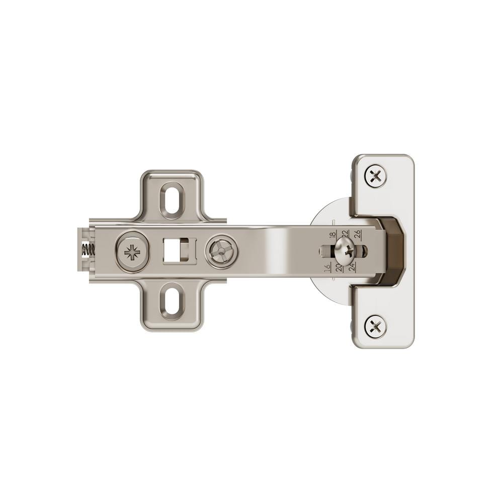 Nickel 135 Degree Lazy Susan Bi-Fold Door Concealed Cabinet Hinge