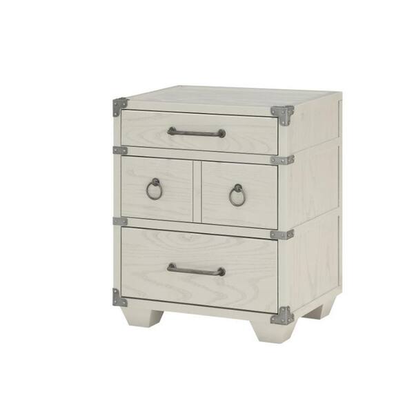 Acme Furniture Orchest Gray 3-Drawers 16 in. W Nightstand