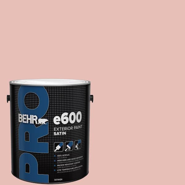 BEHR PRO 1 gal. #T18-01 Positively Pink Satin Exterior Paint