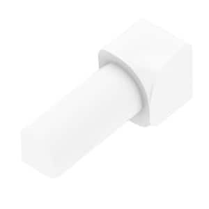 Rondec Bright White Color-Coated Aluminum 5/16 in. x 1 in. Metal 90 Degree Inside Corner