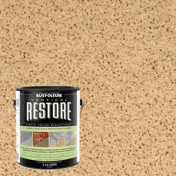 Rust-Oleum Restore 1-gal. Sandstone Vertical Liquid Armor Resurfacer for Walls and Siding