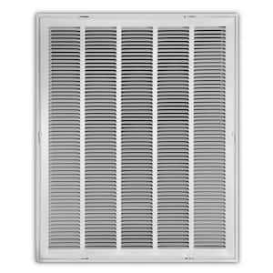 24 in. x 30 in. Steel Return Air Filter Grille in White