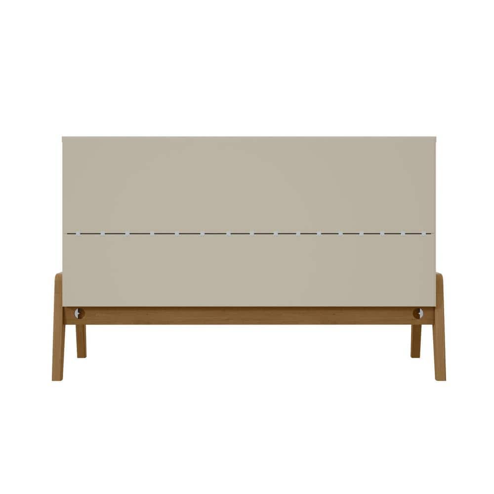 Gales 48.5 Inch Greige and Eucalyptus Mid-Century Modern Sideboard