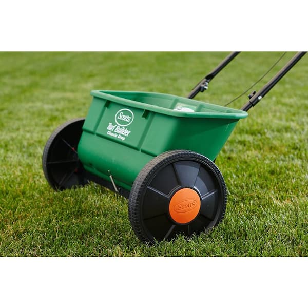 Details about   25 Lbs Turf Builder Classic Drop Spreader For Seed & Fertilizer Pre-Calibrated 