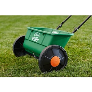 25 lbs. 10,000 sq. ft. Turf Builder Classic Drop Spreader for Seed and Fertilizer