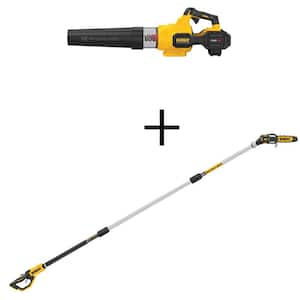 125 MPH 600 CFM FlexVolt 60V MAX Lithium-Ion Cordless Axial Blower Kit w/8 in. 20V MAX Cordless Pole Saw (Tool Only)