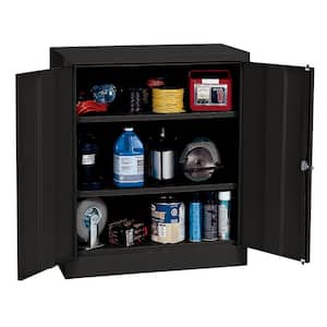 Steel Freestanding Garage Cabinet in Black (36 in. W x 42 in. H x 18 in. D)