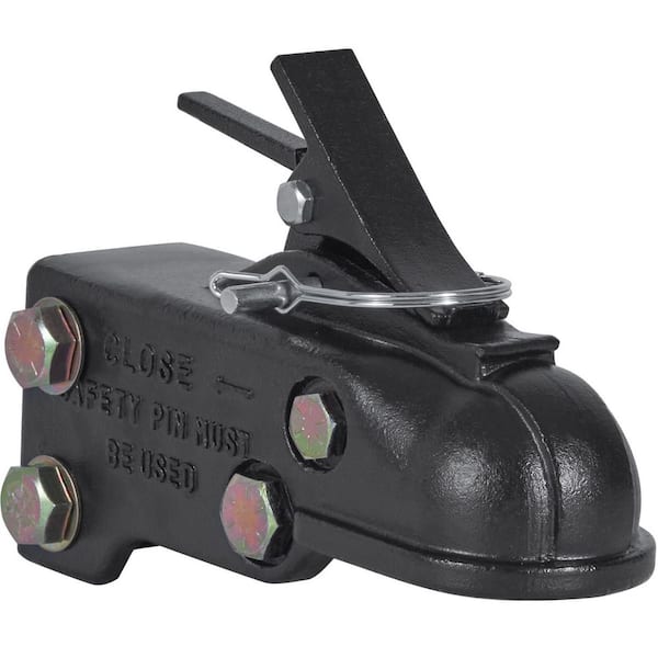 SKYSHALO Adjustable Trailer Coupler, 15000 lbs. Capacity, Heavy Duty Cast Channel-Mount Coupler, 2-5/16 in. Hitch Ball