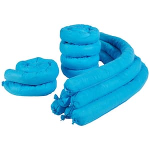 Universal Absorbent Sock Water Absorbing Snake 20 Gal. Capacity 3 in. x 47.24 in. Mildew-Resistant Spill Absorber Socks