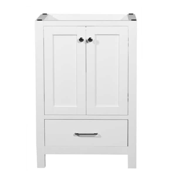 Unbranded Laguna 24 in. W x 18 in. D x 35 in. H Bath Vanity Cabinet without Top in White