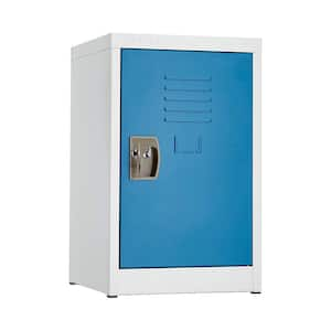 629-Series 24 in. H 1-Tier Steel Storage Locker Free Standing Cabinets for Home, School, Gym in Blue