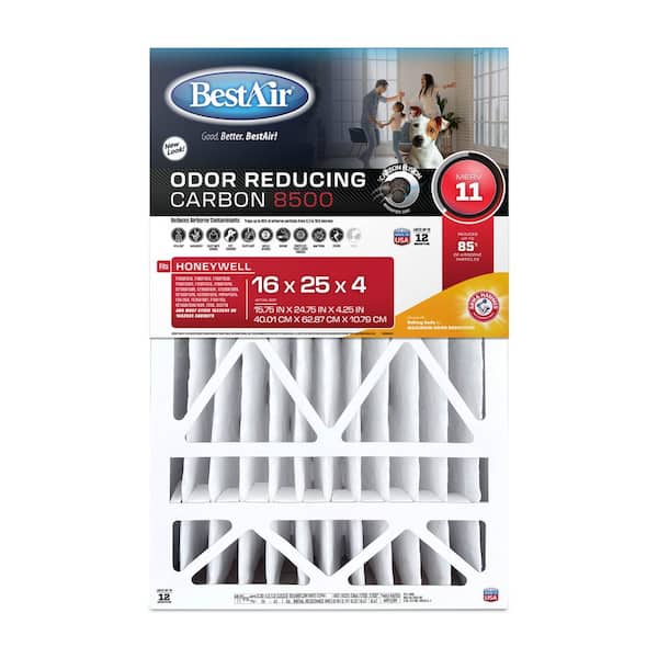 PlanBee 浄水フィルター ハイグレード BestAir 16 in. x 25 in. x 4 in. Honeywell FPR 7 Air Cleaner Filter
