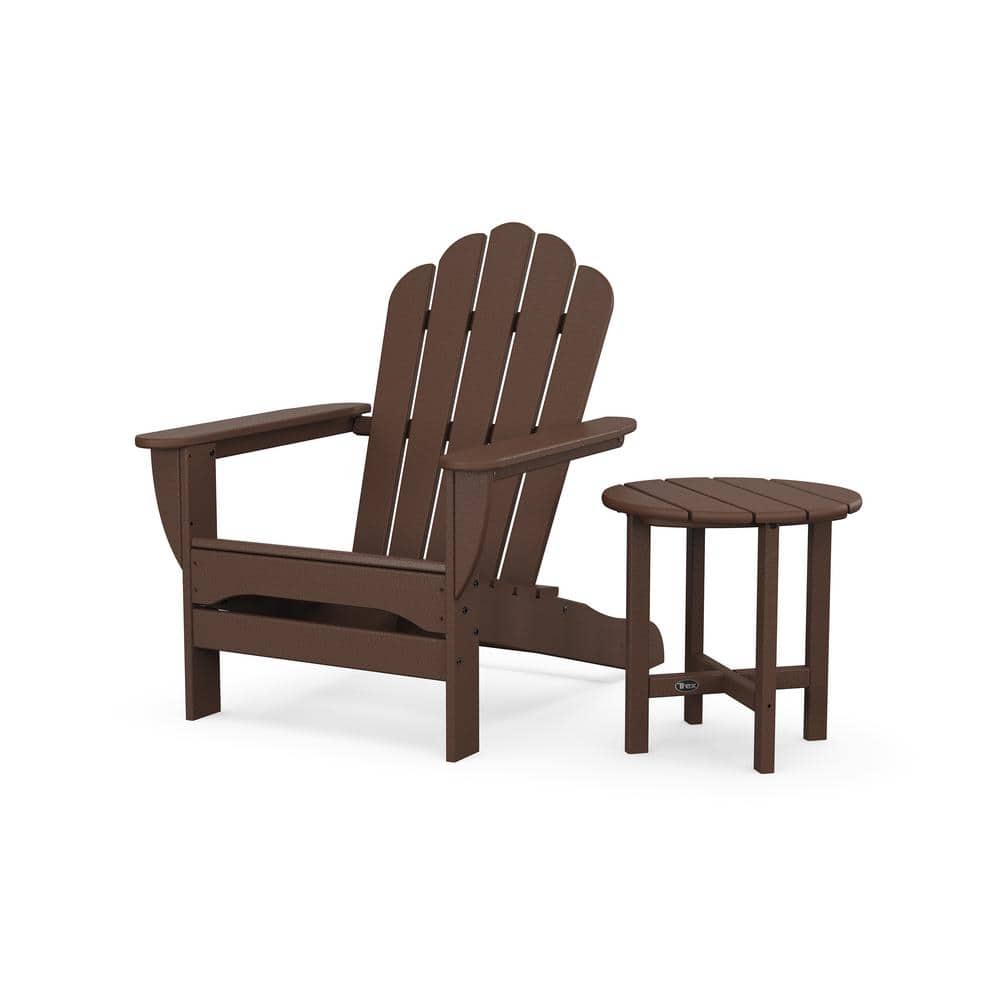 Vintage Lantern 2-Piece Plastic Patio Conversation Set in Oversized Adirondack Chair with Side Table Monterey Bay price history on PriceWatchPro
