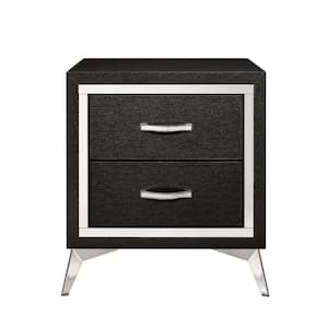 New Classic Furniture Huxley Black 2-drawer Nightstand