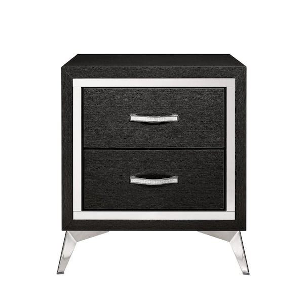 New Classic Furniture Huxley Black 2-drawer Nightstand