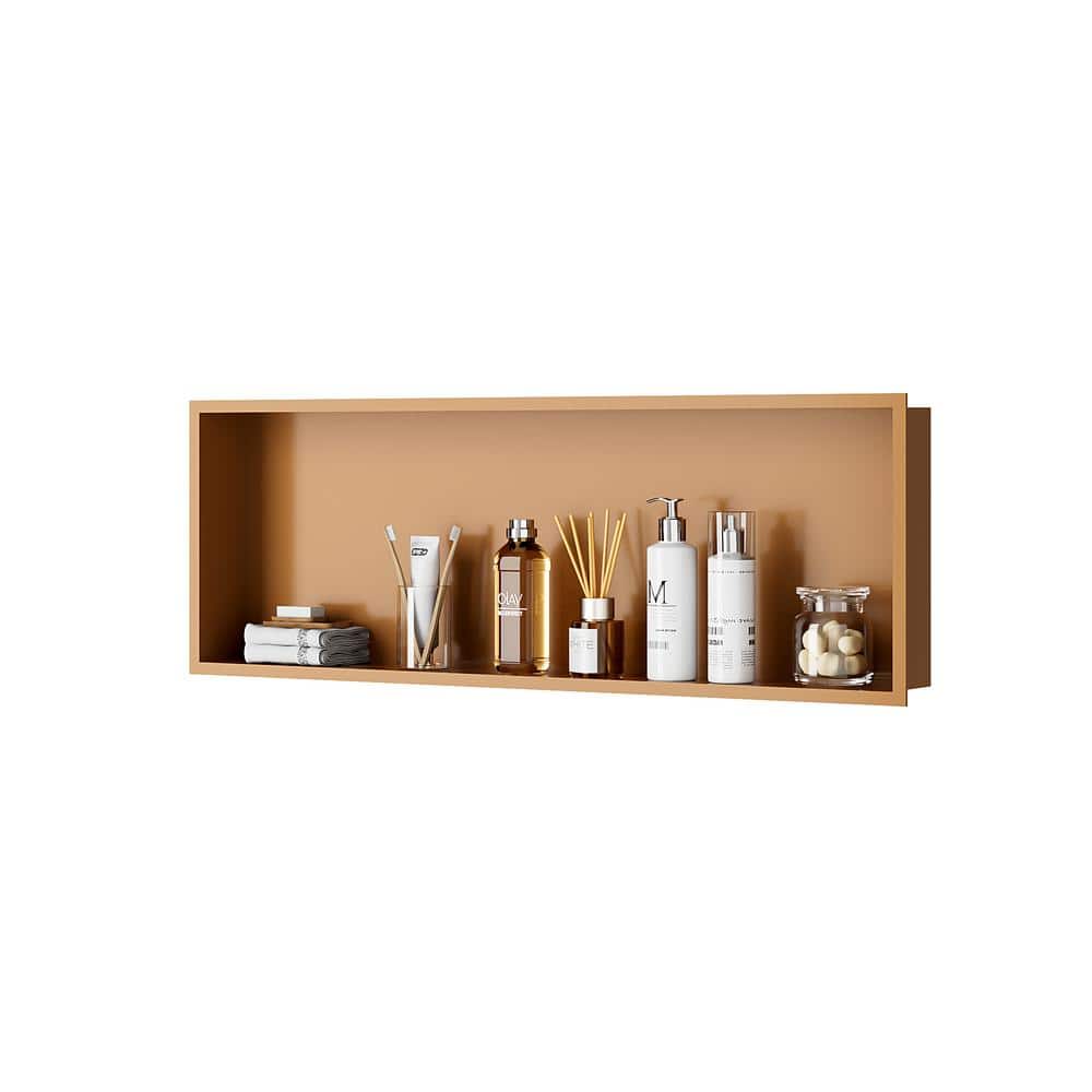 Lordear Brushed Stainless Steel 24'' X 12'' Bath Shower Niche Bathroom