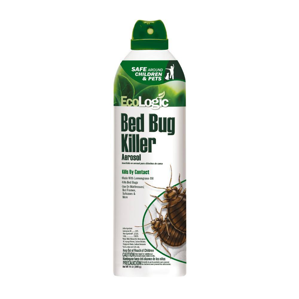 Ecologic Insect Spray EcoLogic 14 oz. Aerosol Bed Bug Killer HG-75002 - The Home Depot