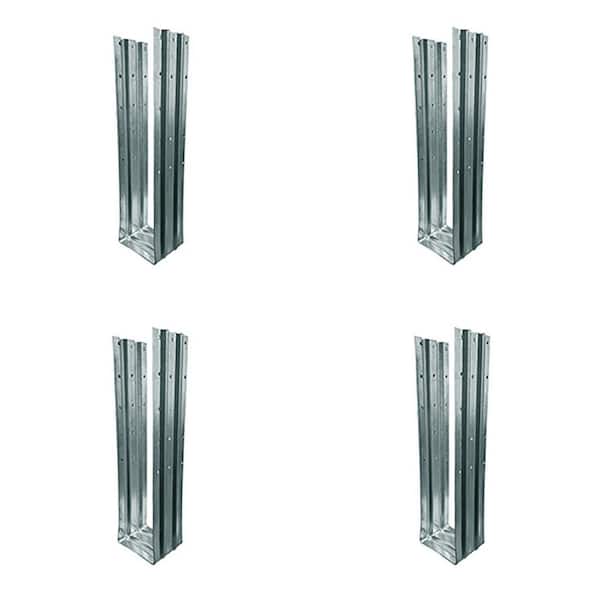 Unbranded Atlas 4 in. x 4 in. Galvanized Steel Post Foot Anchor for concrete (4-pieces)