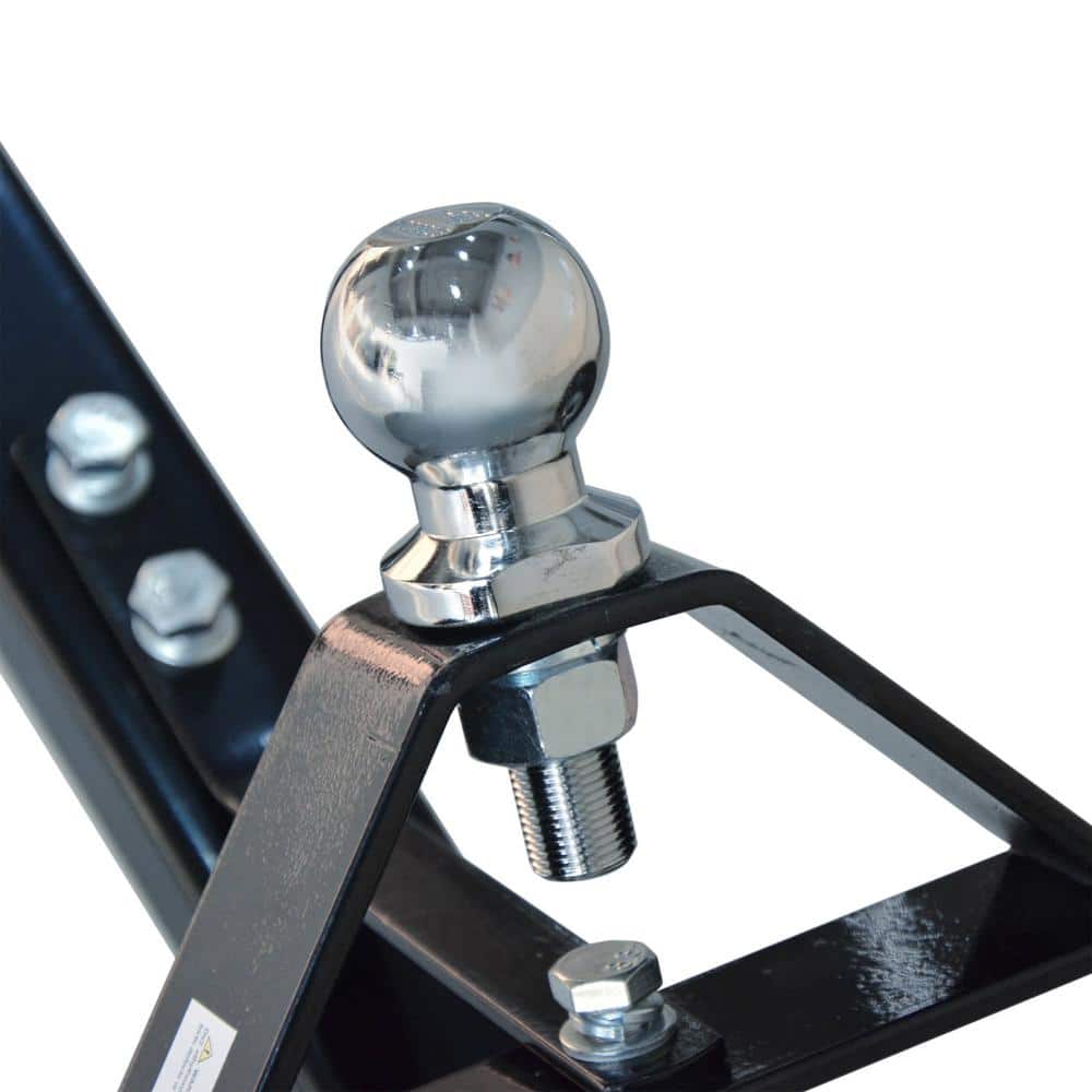 Heavy-Duty Black Metal Trailer Dolly with Flat-Free Tires