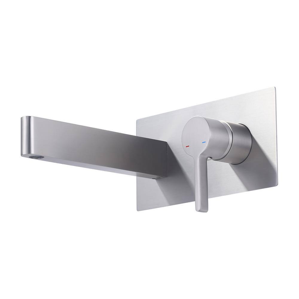 Single Handle Wall Mounted Standard Bathroom Faucet in Brushed Nickel price history on PriceWatchPro