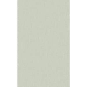 Sage Textured Plain Textile Printed Non-Woven Paper Non-Pasted Textured Wallpaper 57 sq. ft.
