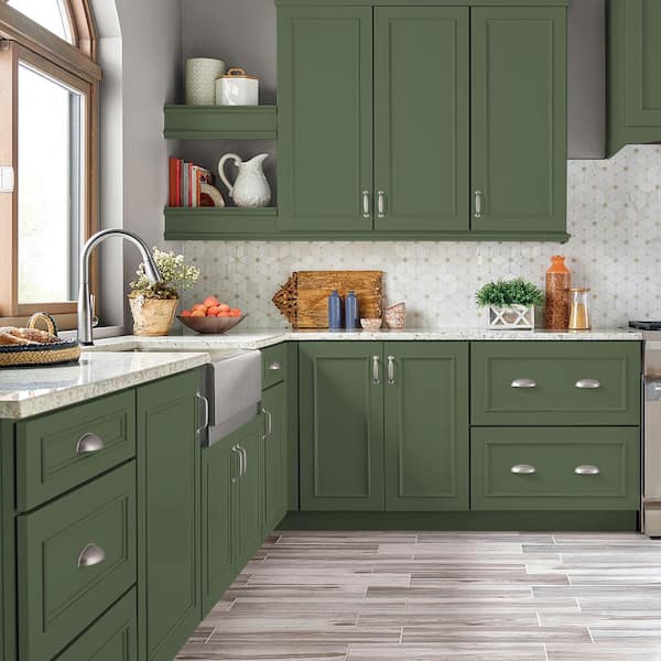 1 qt. #PPU10-01 Scallion Satin Enamel Interior/Exterior Cabinet, Door & Trim Paint