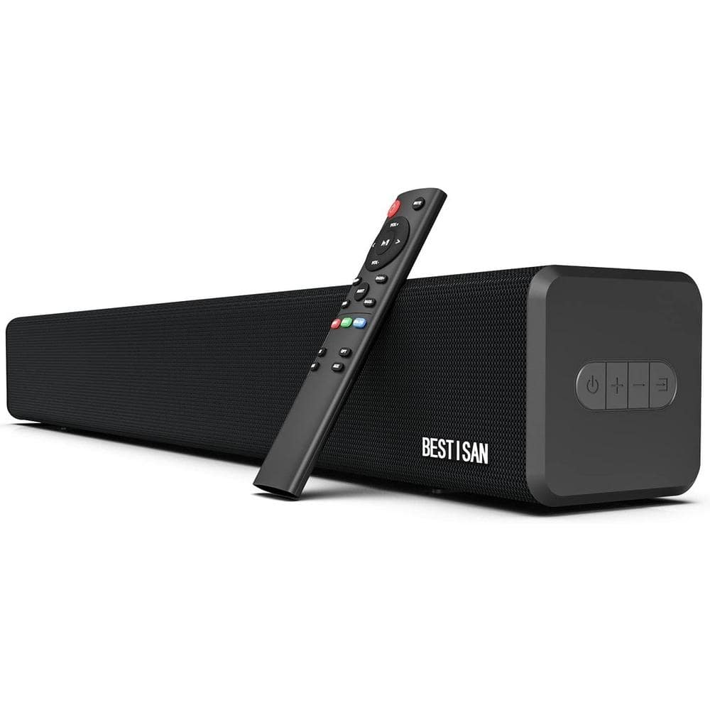 BESTISAN Soundbar with Built-In Dual Subwoofer 32 in. SE02 2.1 Channel ...