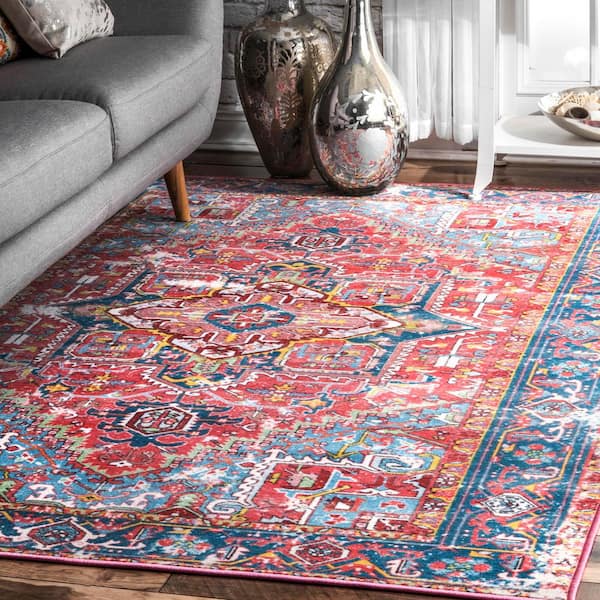 nuLOOM Sherita Oriental Persian Red 6 ft. x 8 ft. Area Rug