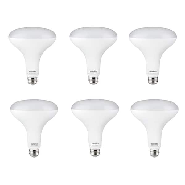 75-Watt Equivalent BR40 Dimmable E26 Base LED Light Bulb Daylight Deluxe 6500K (6-Pack)