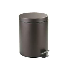 Step on Metal Trash Can with 5 Liter Waste Basket included 8 in. x 8 in. x 11 in. Bronze