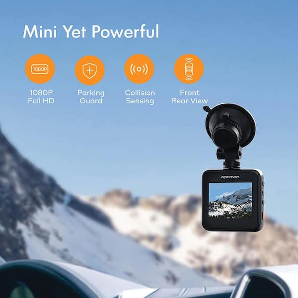 3 Channel Dash Cam Front and Rear Inside,1080P Full HD 170 Deg