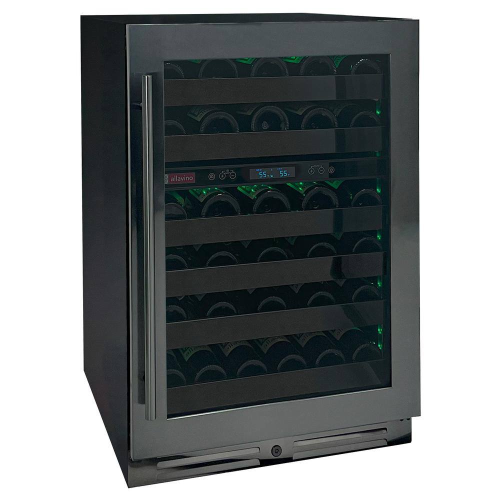 Allavino Reserva Series Digital Wine Cellar Cooling Unit 34 in. Tall Black Stainless Steel Dual