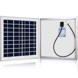 15-Watt 12-Volt Poly Solar Panel, Compatible with Portable Chest Fridge Freezer Cooler
