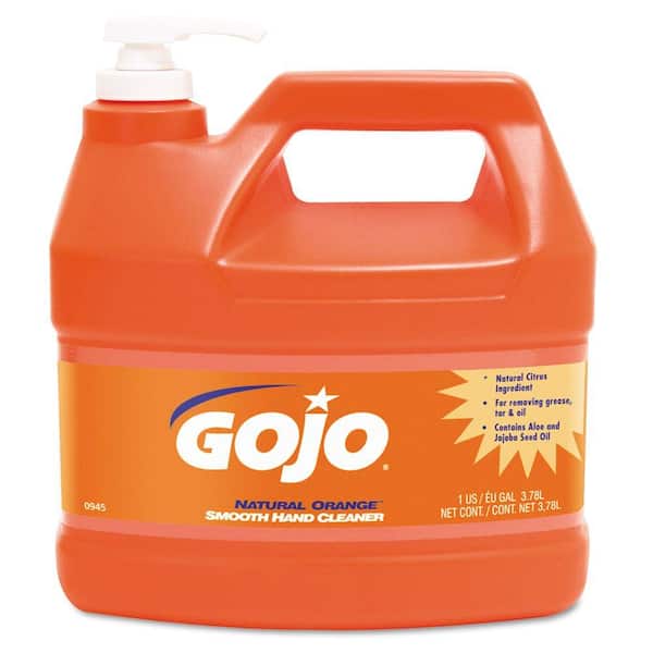 Unbranded 1 gal. Natural Orange Citrus Scent Smooth Hand Cleaner in Pump Dispenser (Case of 4)