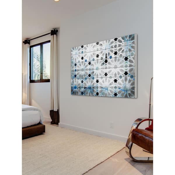 Unbranded 16 in. H x 24 in. W "Bornos" by Parvez Taj Printed White Wood Wall Art