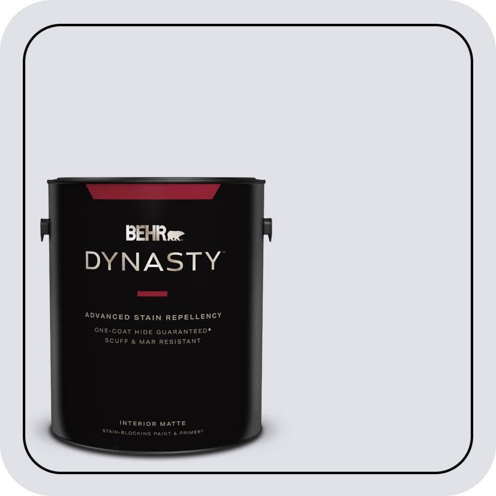 1 gal. #640E-2 Lilac Champagne Matte Interior Stain-Blocking Paint & Primer