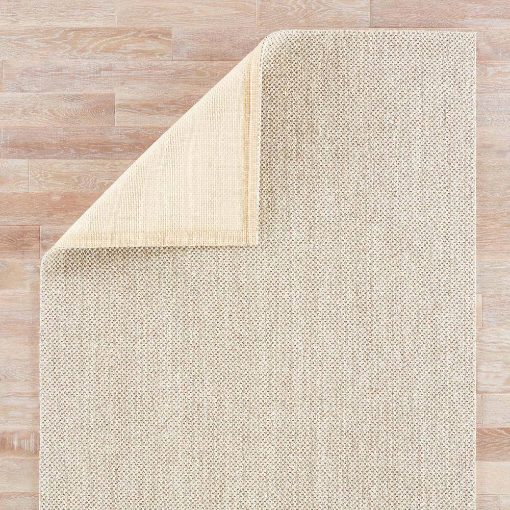 Ivory Flat Woven Wool Rectangular Area Rug 3' x 5'