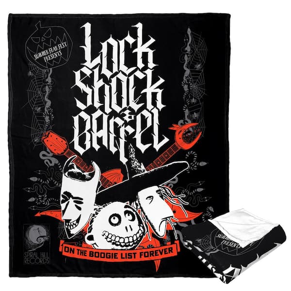 THE NORTHWEST GROUP Disney Nightmare Before Christmas Lsb Live2Nite Silk Touch Multi-Colored Throw Blanket