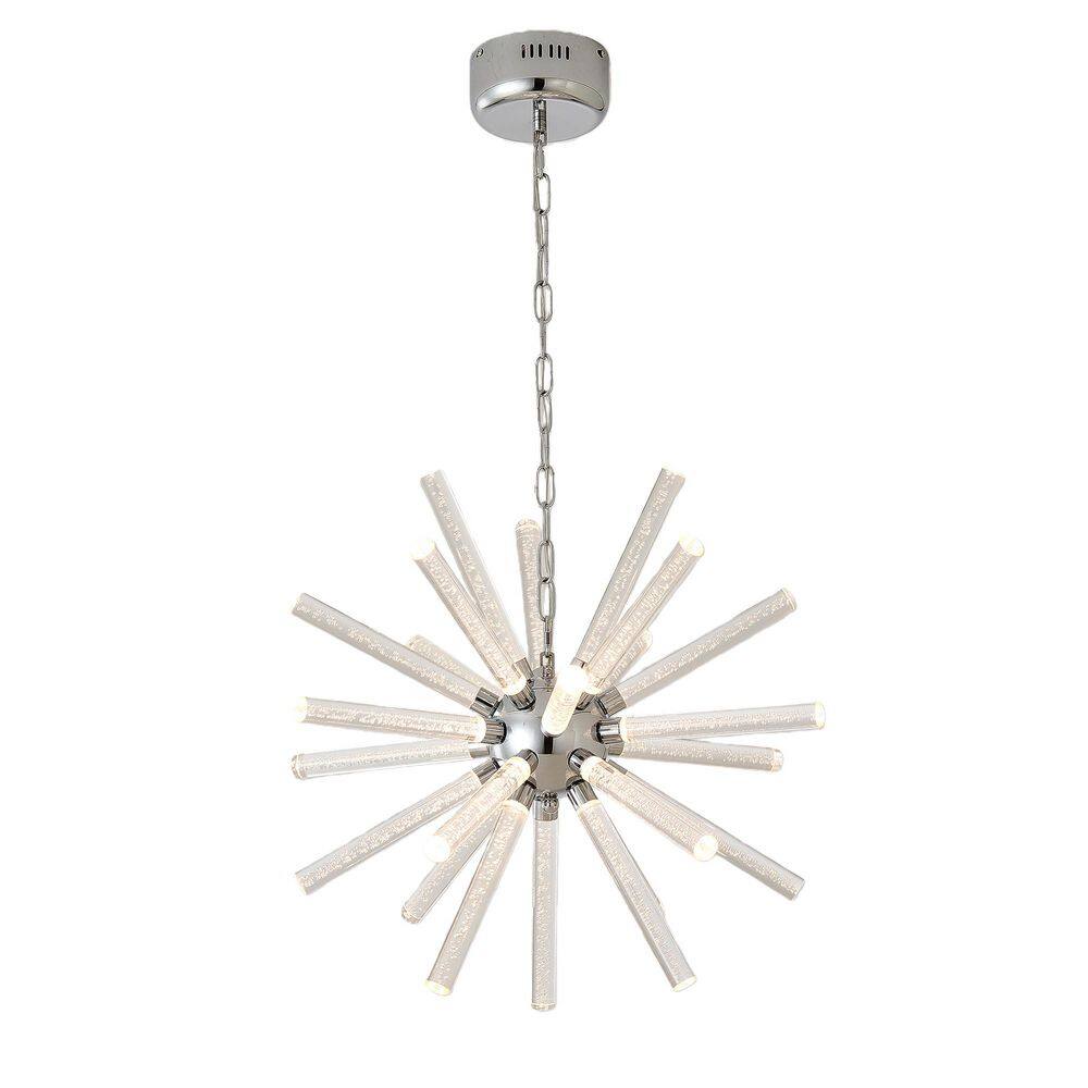 Avex 24-Light Nickel Bubble Integrated LED Pendant Light price history on PriceWatchPro