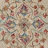 LR Home Seth Trailing Beige 4 ft. x 4 ft. Floral Oasis Round Area Rug  1763A7084D9348 - The Home Depot