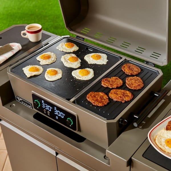 Emberwood Electric Griddle and Grill with Grill and Prep Cart