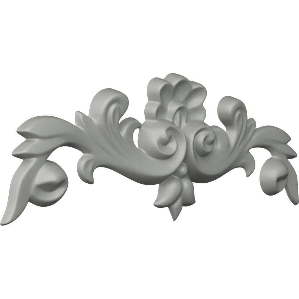 Primed Polyurethane Architectural Crown Onlay with Scrolls