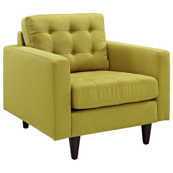MODWAY Empress Upholstered Armchair in Wheatgrass