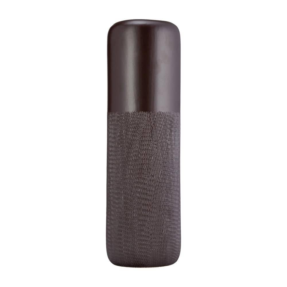 18 in. Brown Java Stoneware Grooved Decorative Vase price history on PriceWatchPro
